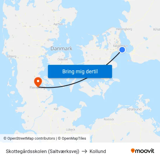Skottegårdsskolen (Saltværksvej) to Kollund map