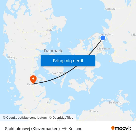Stokholmsvej (Kløvermarken) to Kollund map