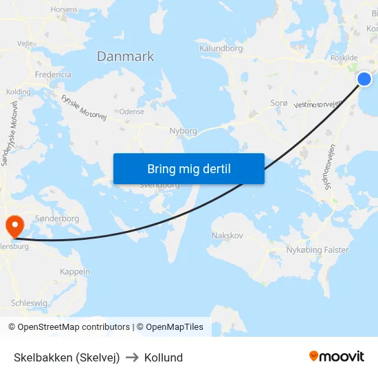 Skelbakken (Skelvej) to Kollund map