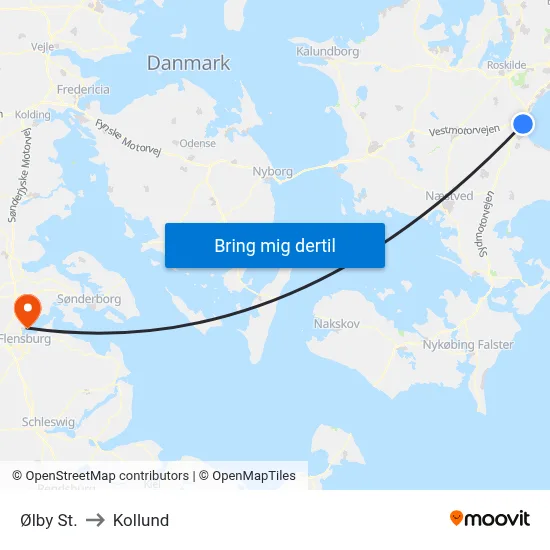 Ølby St. to Kollund map