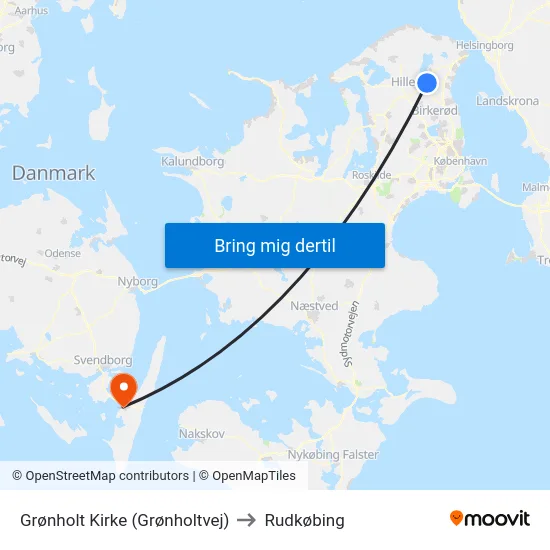 Grønholt Kirke (Grønholtvej) to Rudkøbing map