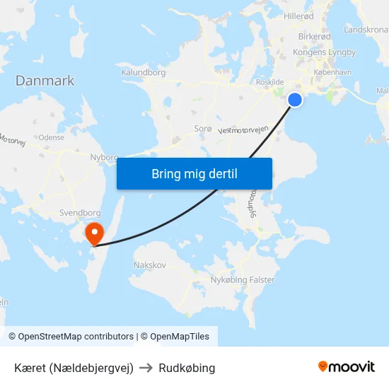 Kæret (Nældebjergvej) to Rudkøbing map