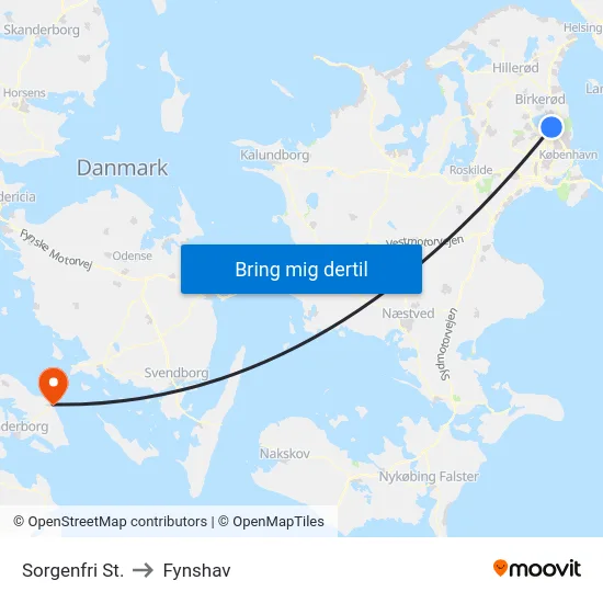Sorgenfri St. to Fynshav map