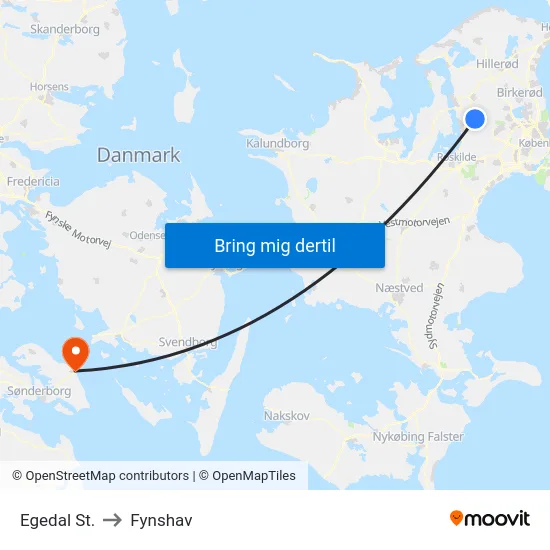 Egedal St. to Fynshav map