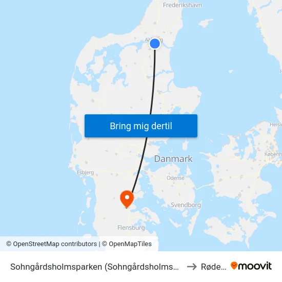 Sohngårdsholmsparken (Sohngårdsholmsvej / Aalborg) to Rødekro map