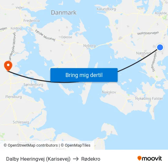 Dalby Heeringvej (Karisevej) to Rødekro map
