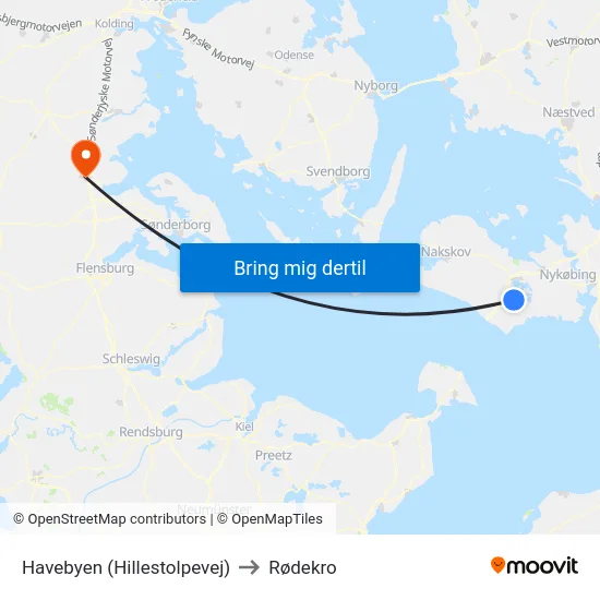 Havebyen (Hillestolpevej) to Rødekro map