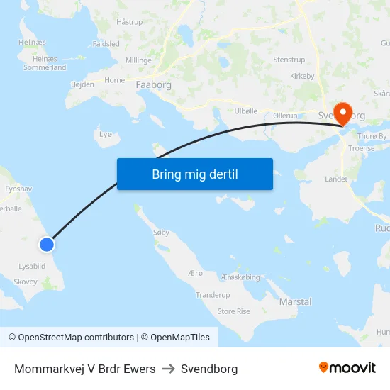 Mommarkvej V Brdr Ewers to Svendborg map