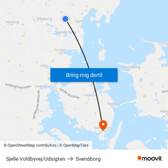 Sjelle Voldbyvej/Udsigten to Svendborg map