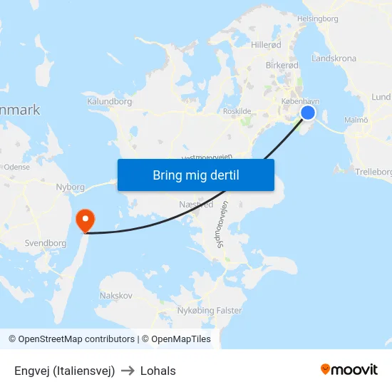 Engvej (Italiensvej) to Lohals map