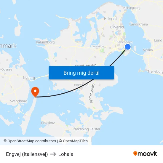 Engvej (Italiensvej) to Lohals map