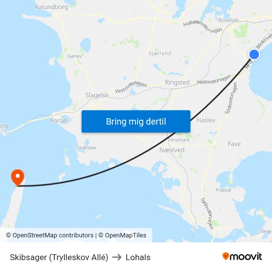 Skibsager (Trylleskov Allé) to Lohals map