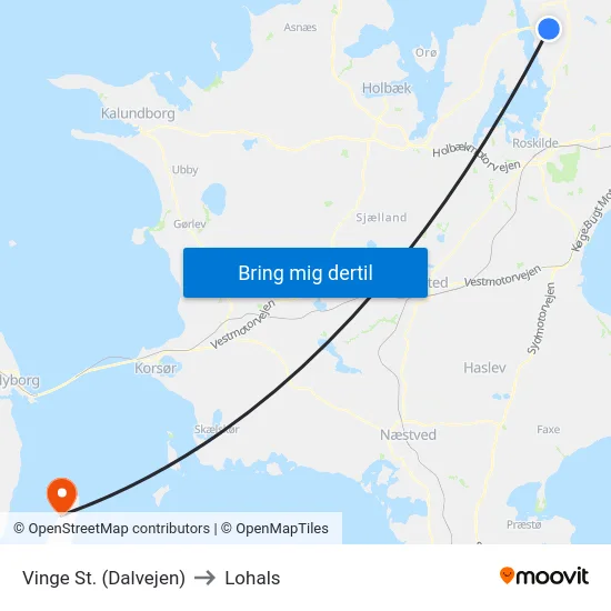 Vinge St. (Dalvejen) to Lohals map