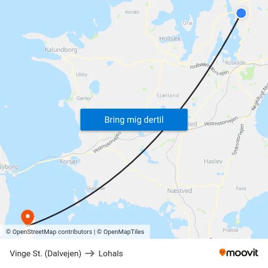 Vinge St. (Dalvejen) to Lohals map