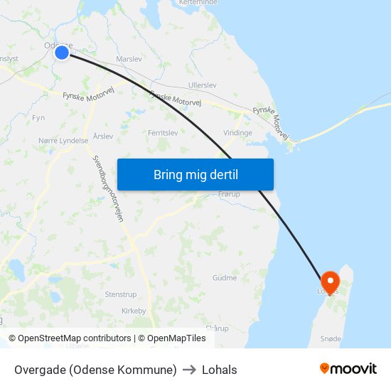 Overgade (Odense Kommune) to Lohals map