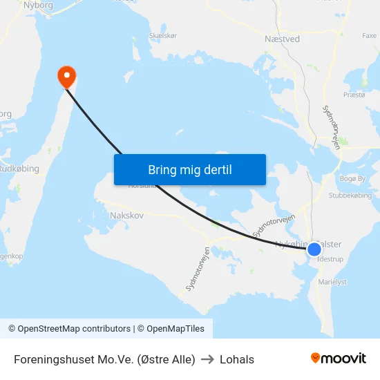 Foreningshuset Mo.Ve. (Østre Alle) to Lohals map