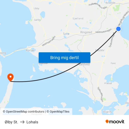 Ølby St. to Lohals map