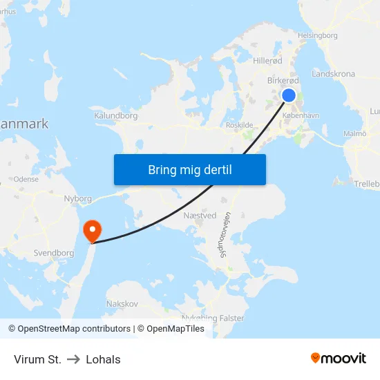 Virum St. to Lohals map
