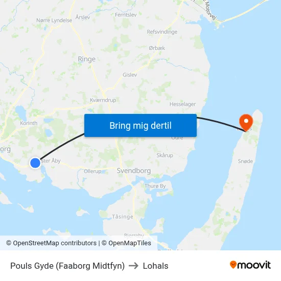 Pouls Gyde (Faaborg Midtfyn) to Lohals map