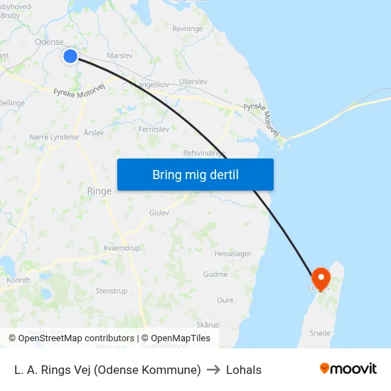 L. A. Rings Vej (Odense Kommune) to Lohals map