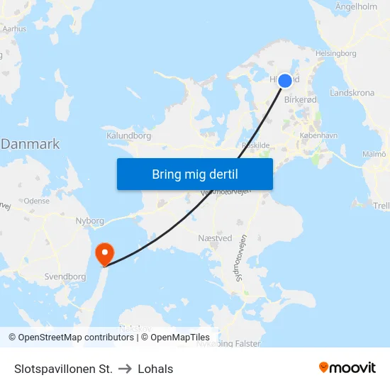 Slotspavillonen St. to Lohals map