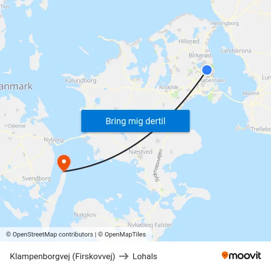 Klampenborgvej (Firskovvej) to Lohals map