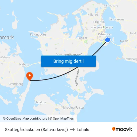 Skottegårdsskolen (Saltværksvej) to Lohals map