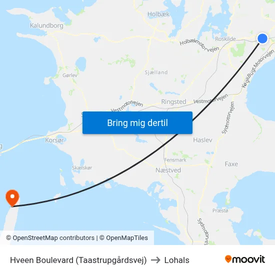 Hveen Boulevard (Taastrupgårdsvej) to Lohals map