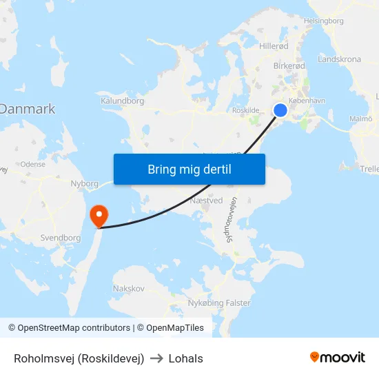 Roholmsvej (Roskildevej) to Lohals map