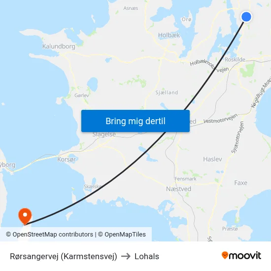 Rørsangervej (Karmstensvej) to Lohals map