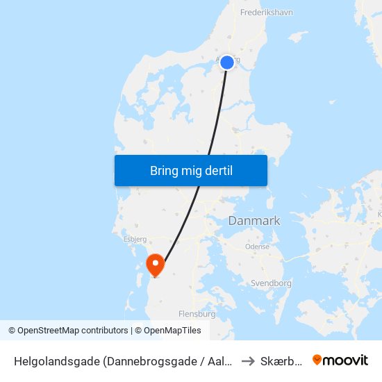 Helgolandsgade (Dannebrogsgade / Aalborg) to Skærbæk map