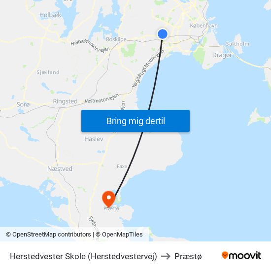 Herstedvester Skole (Herstedvestervej) to Præstø map