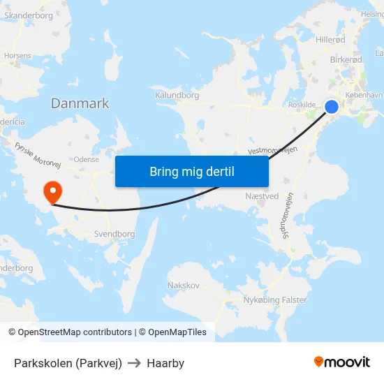 Parkskolen (Parkvej) to Haarby map
