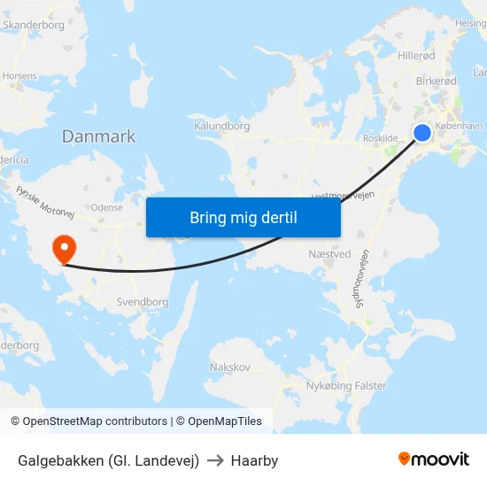 Galgebakken (Gl. Landevej) to Haarby map