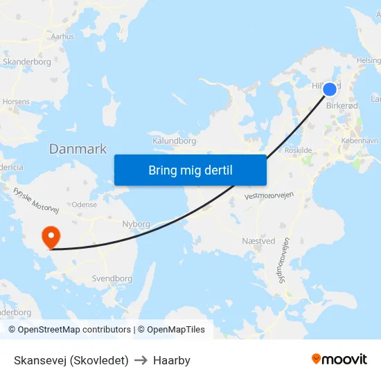 Skansevej (Skovledet) to Haarby map
