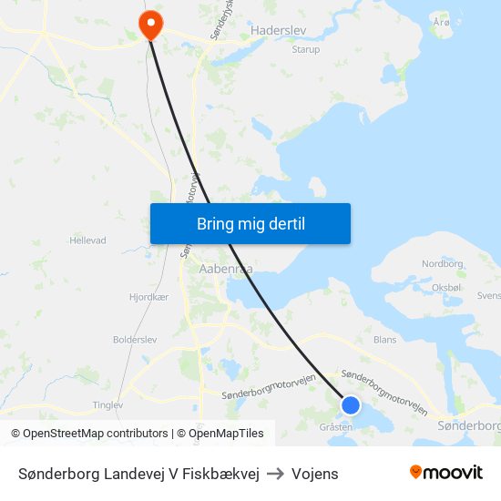 Sønderborg Landevej V Fiskbækvej to Vojens map