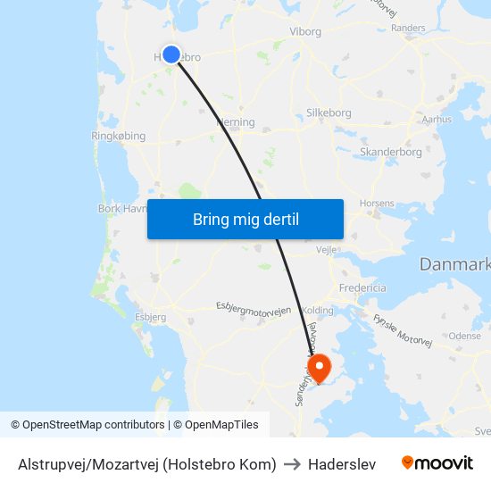 Alstrupvej/Mozartvej (Holstebro Kom) to Haderslev map