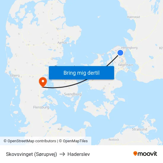 Skovsvinget (Sørupvej) to Haderslev map