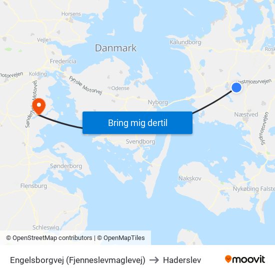 Engelsborgvej (Fjenneslevmaglevej) to Haderslev map