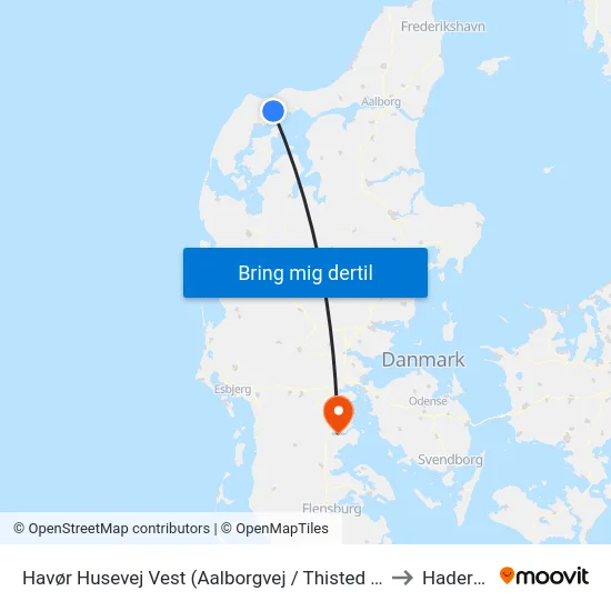 Havør Husevej Vest (Aalborgvej / Thisted Kommune) to Haderslev map
