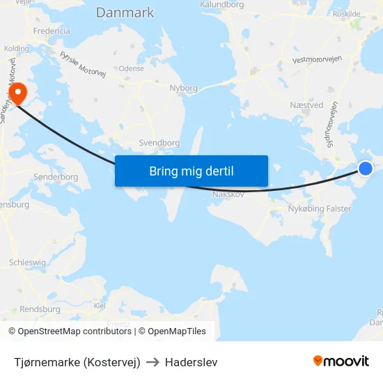 Tjørnemarke (Kostervej) to Haderslev map