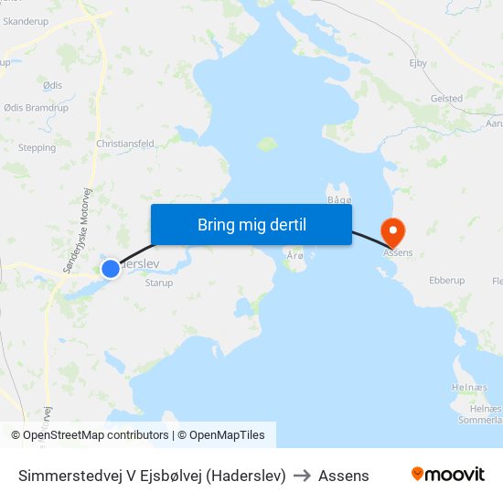 Simmerstedvej V Ejsbølvej (Haderslev) to Assens map