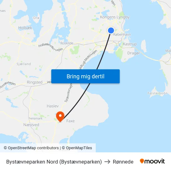 Bystævneparken Nord (Bystævneparken) to Rønnede map