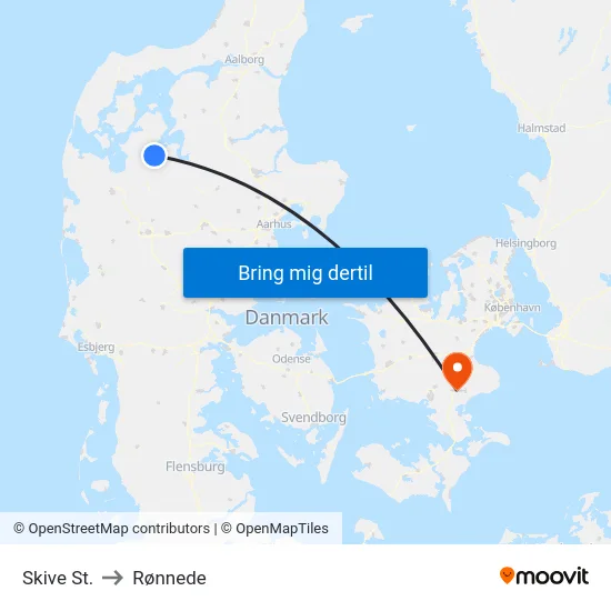 Skive St. to Rønnede map