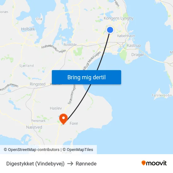 Digestykket (Vindebyvej) to Rønnede map
