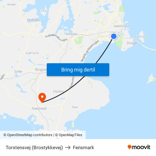 Torstensvej (Brostykkevej) to Fensmark map