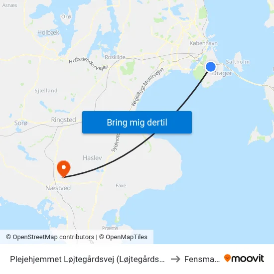 Plejehjemmet Løjtegårdsvej (Løjtegårdsvej) to Fensmark map