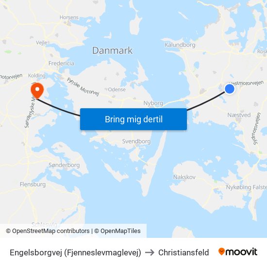 Engelsborgvej (Fjenneslevmaglevej) to Christiansfeld map