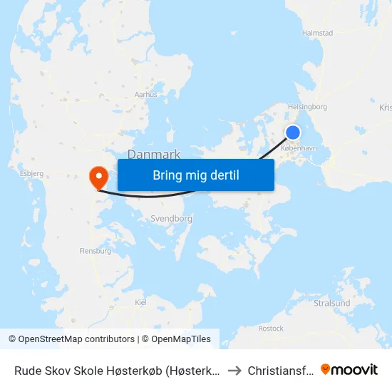 Rude Skov Skole Høsterkøb (Høsterkøbvej) to Christiansfeld map