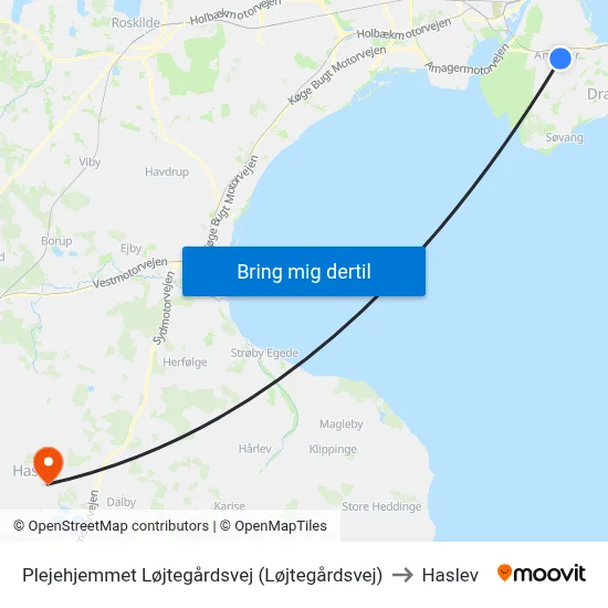 Plejehjemmet Løjtegårdsvej (Løjtegårdsvej) to Haslev map